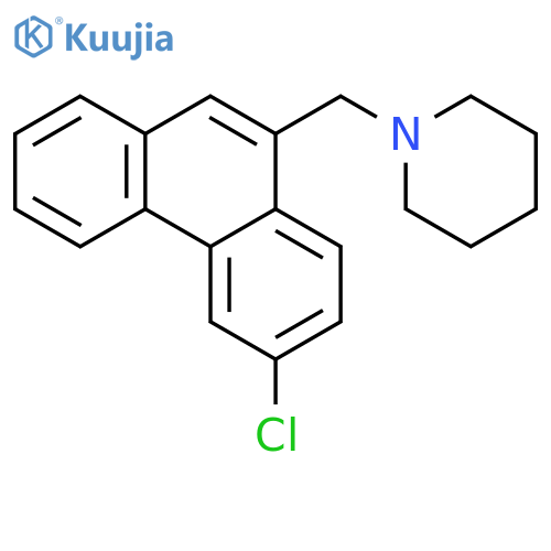 Piperidine, 1-[(6-chloro-9-phenanthrenyl)methyl]- structure