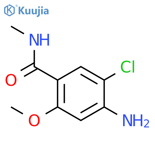 Benzamide, 4-amino-5-chloro-2-methoxy-N-methyl- structure