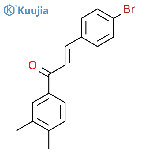 (2E)-3-(4-Bromophenyl)-1-(3,4-dimethylphenyl)prop-2-en-1-one structure
