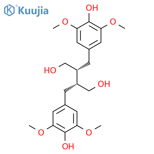 (2R,3R)-2,3-bis[(4-hydroxy-3,5-dimethoxyphenyl)methyl]butane-1,4-diol structure