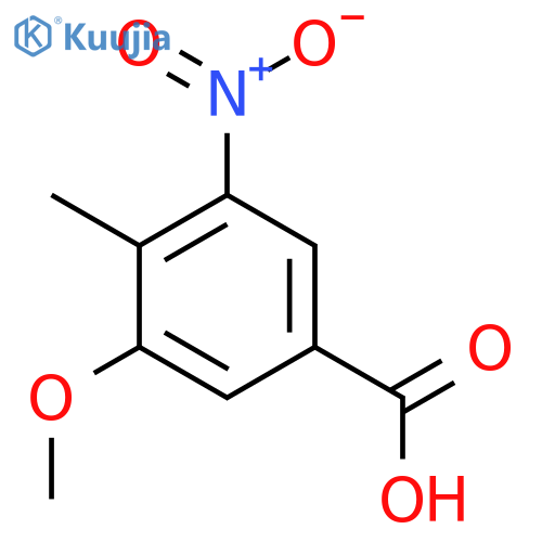 3-Methoxy-4-methyl-5-nitrobenzoic acid structure