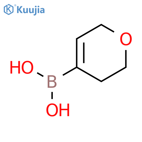 (3,6-Dihydro-2H-pyran-4-yl)boronic acid structure