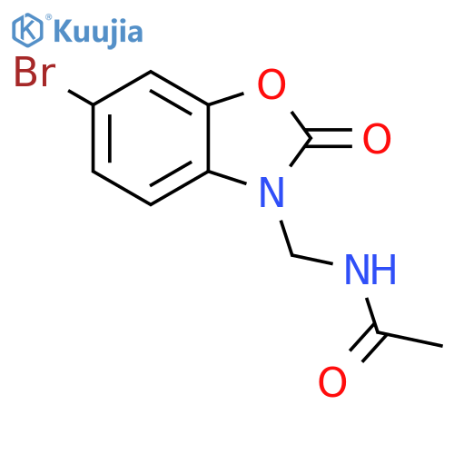 Acetamide, N-[(6-bromo-2-oxo-3(2H)-benzoxazolyl)methyl]- structure