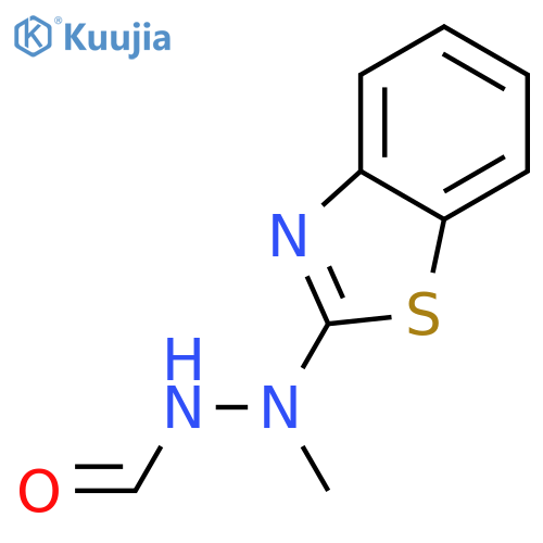 Hydrazinecarboxaldehyde,2-(2-benzothiazolyl)-2-methyl- (9CI) structure