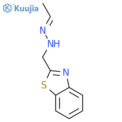 Acetaldehyde,2-(2-benzothiazolyl)-2-methylhydrazone structure