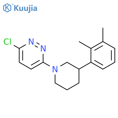 Pyridazine, 3-chloro-6-[3-(2,3-dimethylphenyl)-1-piperidinyl]- structure