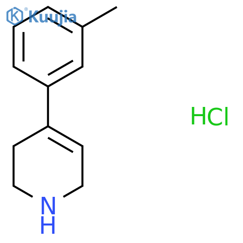 4-(3-Methylphenyl)-1,2,3,6-tetrahydropyridine hydrochloride structure