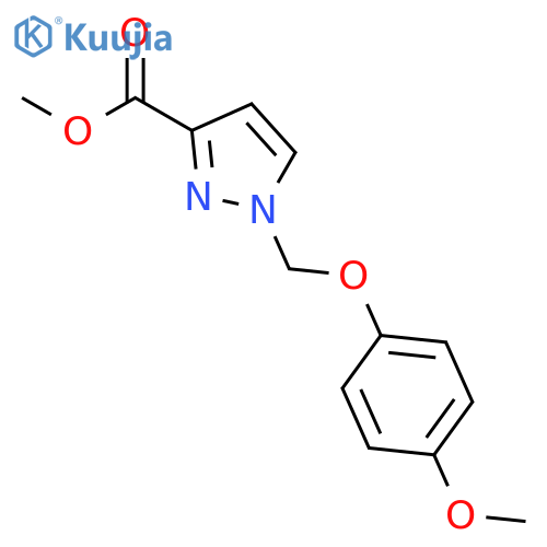 methyl 1-(4-methoxyphenoxy)methyl-1H-pyrazole-3-carboxylate structure