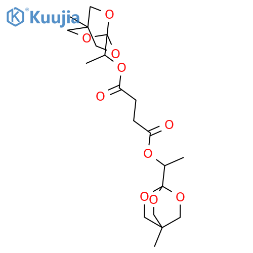 Butanedioic acid, bis[1-(4-methyl-2,6,7-trioxabicyclo[2.2.2]oct-1-yl)ethyl] ester structure