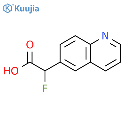 2-fluoro-2-(quinolin-6-yl)acetic acid structure