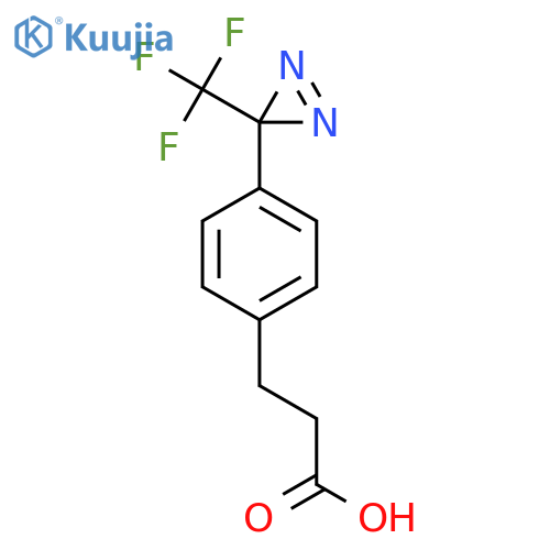3-{4-3-(trifluoromethyl)-3H-diazirin-3-ylphenyl}propanoic acid structure
