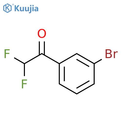 1-(3-bromophenyl)-2,2-difluoroethan-1-one structure