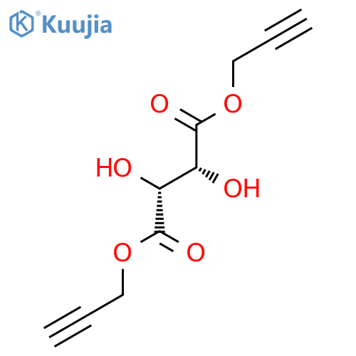 Butanedioic acid, 2,3-dihydroxy- (2R,3R)-, di-2-propynyl ester structure