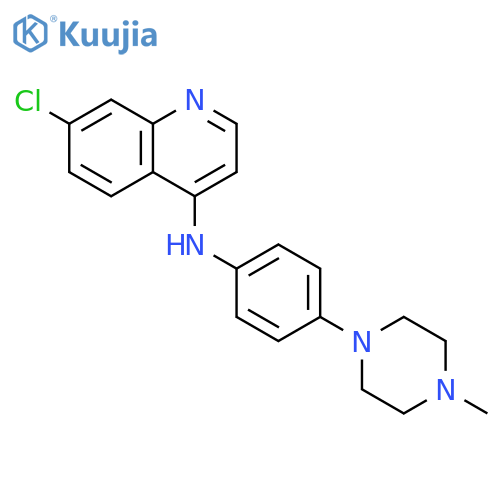 4-Quinolinamine,7-chloro-N-[4-(4-methyl-1-piperazinyl)phenyl]- structure