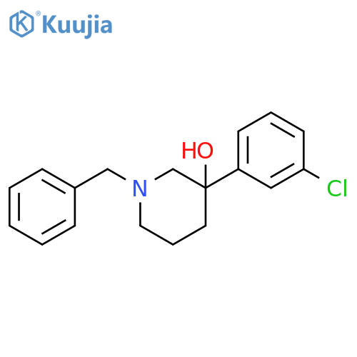 1-benzyl-3-(3-chlorophenyl)piperidin-3-ol structure