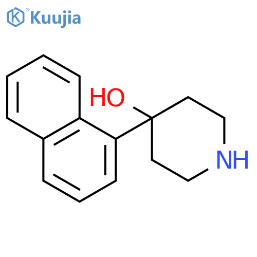 4-Hydroxy-4-(1-naphthyl)piperidine structure