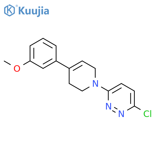 Pyridazine, 3-chloro-6-[3,6-dihydro-4-(3-methoxyphenyl)-1(2H)-pyridinyl]- structure