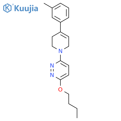 Pyridazine, 3-butoxy-6-[3,6-dihydro-4-(3-methylphenyl)-1(2H)-pyridinyl]- structure