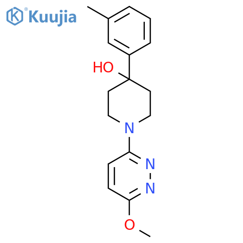 4-PIPERIDINOL, 1-(6-METHOXY-3-PYRIDAZINYL)-4-(3-METHYLPHENYL)- structure