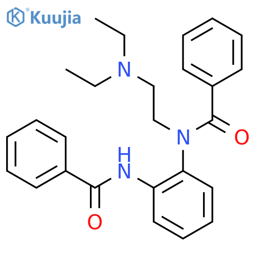 Benzamide,N-[2-(benzoylamino)phenyl]-N-[2-(diethylamino)ethyl]- structure