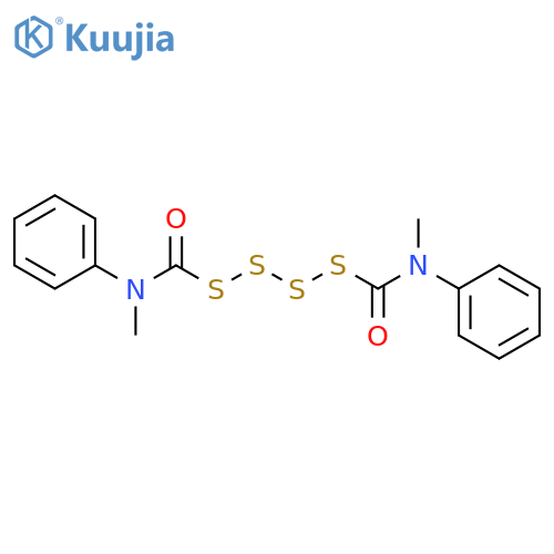 Tetrasulfide, bis[(methylphenylamino)carbonyl] structure