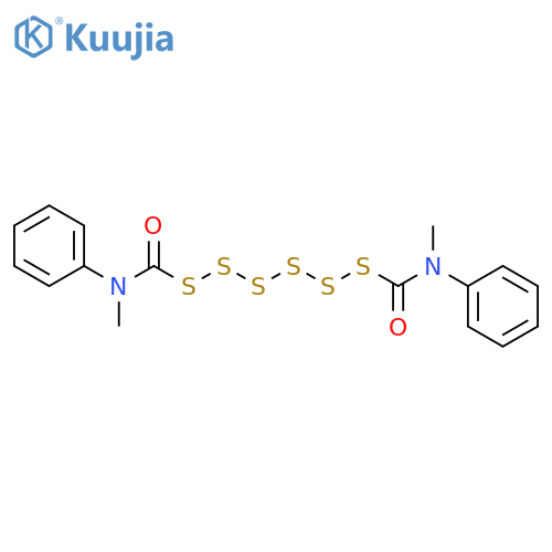 Hexasulfide, bis[(methylphenylamino)carbonyl] structure