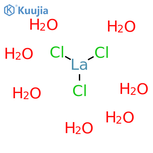 Lanthanum chloride heptahydrate structure