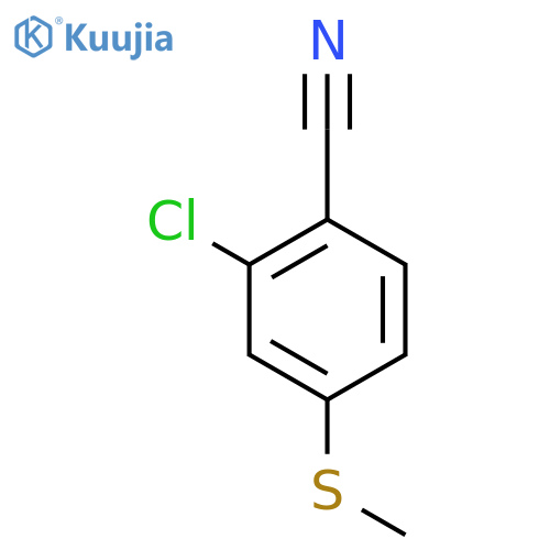 2-Chloro-4-(methylsulfanyl)benzonitrile structure