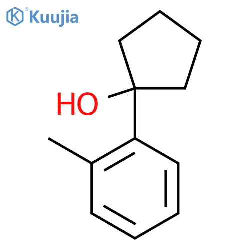 1-(2-methylphenyl)cyclopentan-1-ol structure