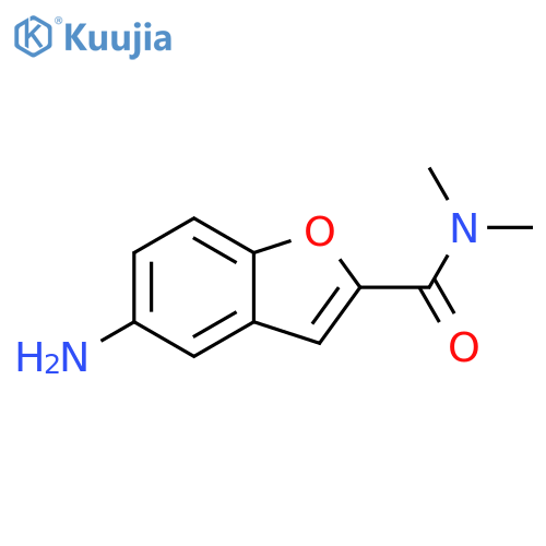 5-amino-N,N-dimethyl-1-benzofuran-2-carboxamide structure