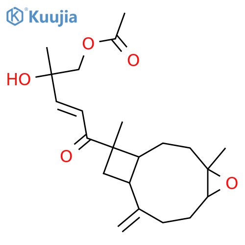 15,16-Dihydroxy-4,8(19),13-xeniaphyllatrien-12-one; (4E,13E,15ξ)-form, 4S,5S-Epoxide, 16-Ac structure