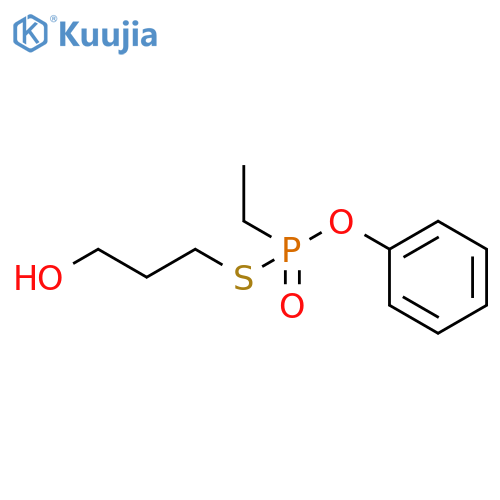Phosphonothioic acid, ethyl-, S-(3-hydroxypropyl) O-phenyl ester structure