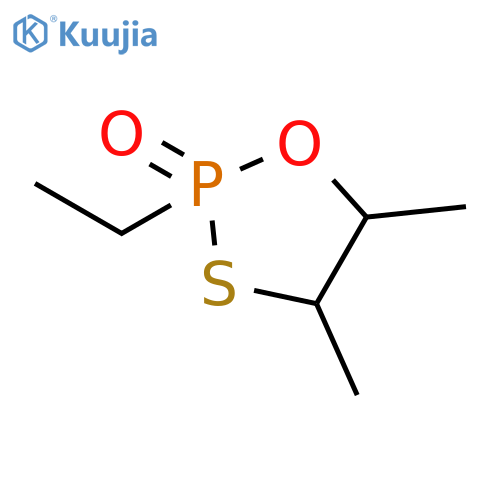 1,3,2-Oxathiaphospholane, 2-ethyl-4,5-dimethyl-, 2-oxide structure