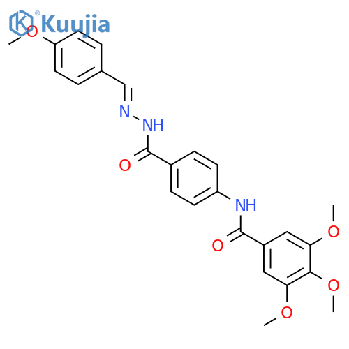 Benzoic acid,4-[(3,4,5-trimethoxybenzoyl)amino]-, 2-[(4-methoxyphenyl)methylene]hydrazide structure