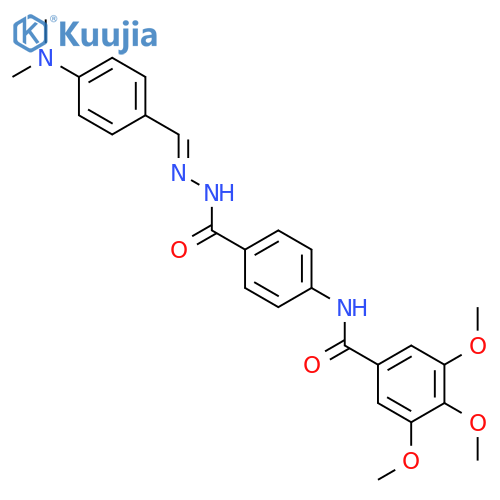 Benzoic acid,4-[(3,4,5-trimethoxybenzoyl)amino]-,2-[[4-(dimethylamino)phenyl]methylene]hydrazide structure