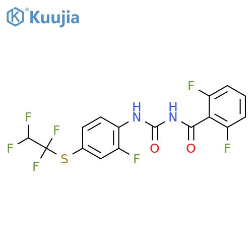 Benzamide,2,6-difluoro-N-[[[2-fluoro-4-[(1,1,2,2-tetrafluoroethyl)thio]phenyl]amino]carbonyl]- structure
