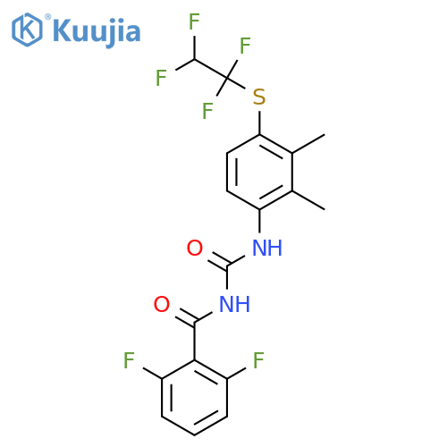 Benzamide,N-[[[2,3-dimethyl-4-[(1,1,2,2-tetrafluoroethyl)thio]phenyl]amino]carbonyl]-2,6-difluoro- structure