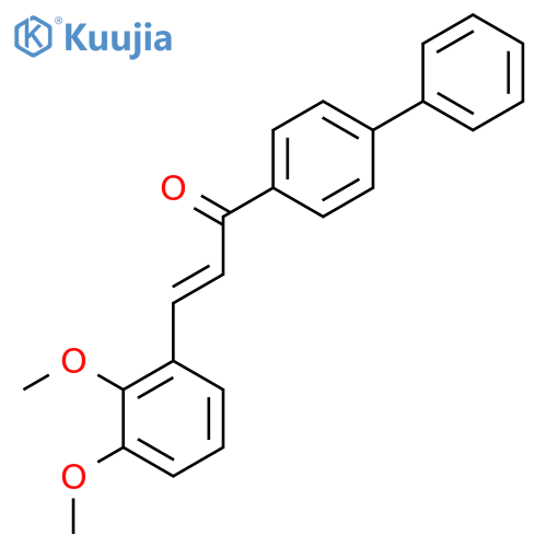 (E)-3-(2,3-Dimethoxyphenyl)-1-(4-phenylphenyl)prop-2-en-1-one structure