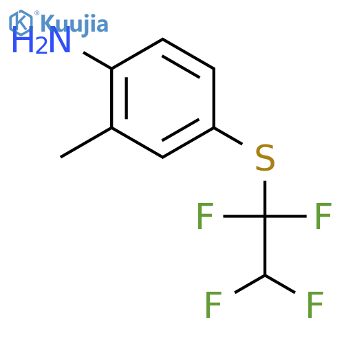 Benzenamine,2-methyl-4-[(1,1,2,2-tetrafluoroethyl)thio]- structure