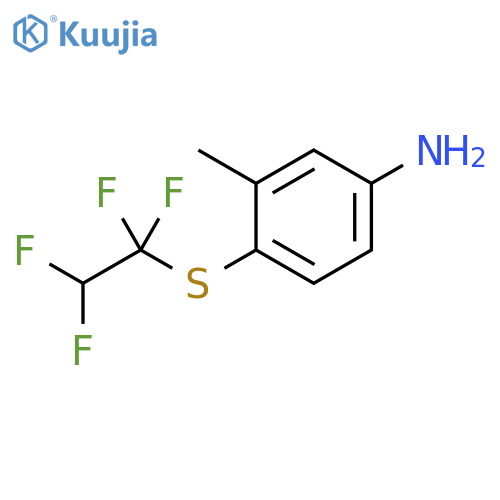 Benzenamine, 3-methyl-4-[(1,1,2,2-tetrafluoroethyl)thio]- structure