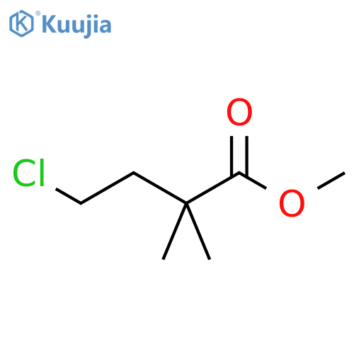Butanoic acid, 4-chloro-2,2-dimethyl-, methyl ester structure