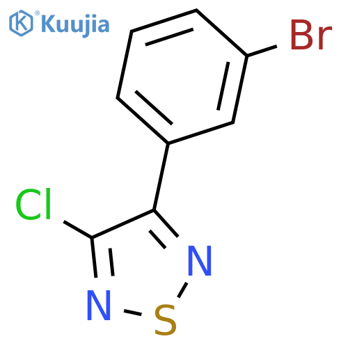 1,2,5-Thiadiazole, 3-(3-bromophenyl)-4-chloro- structure