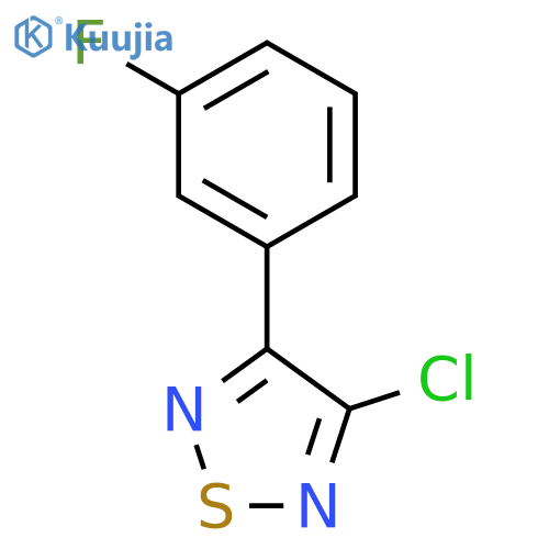 1,2,5-Thiadiazole, 3-chloro-4-(3-fluorophenyl)- structure