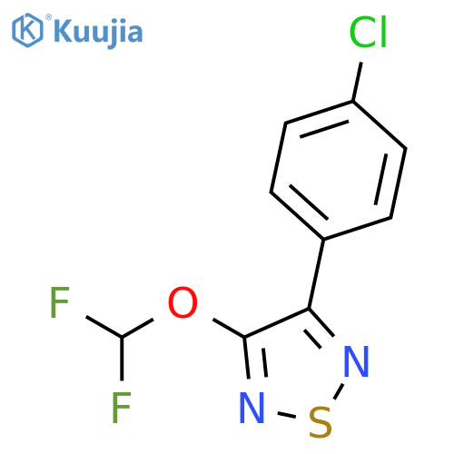 1,2,5-Thiadiazole, 3-(4-chlorophenyl)-4-(difluoromethoxy)- structure