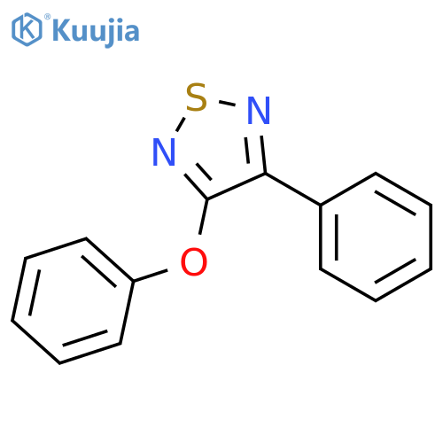 1,2,5-Thiadiazole, 3-phenoxy-4-phenyl- structure