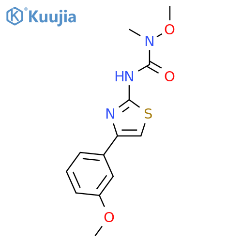 UREA, N-METHOXY-N'-[4-(3-METHOXYPHENYL)-2-THIAZOLYL]-N-METHYL- structure