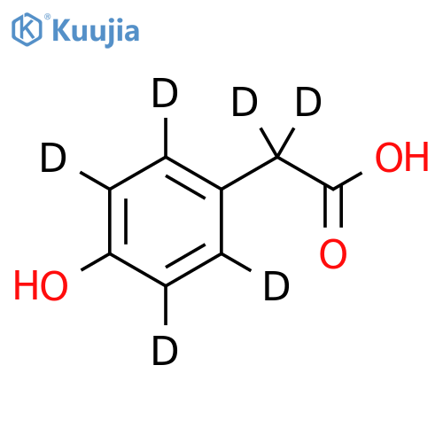 4-Hydroxyphenylacetic Acid-d6 structure