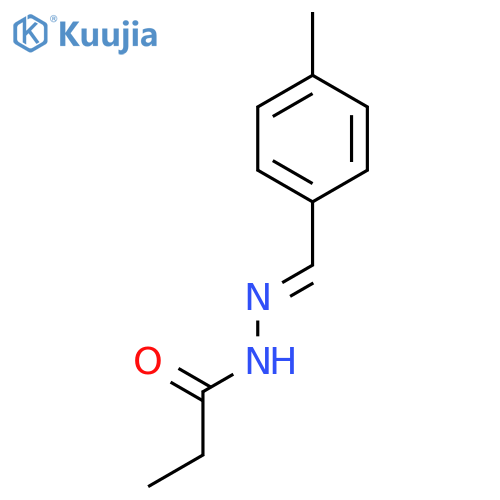 PROPANOIC ACID 2-[(4-METHYLPHENYL)METHYLENE]HYDRAZIDE structure