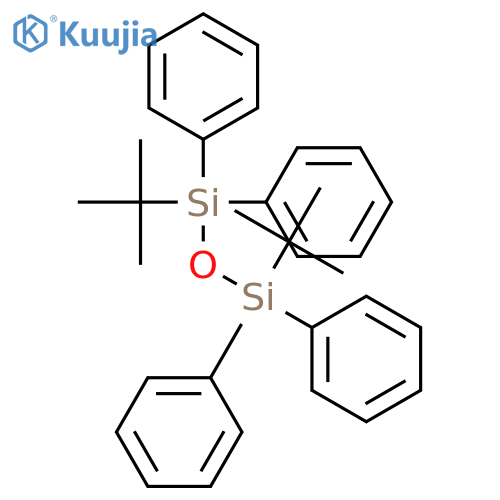 Disiloxane, 1,3-bis(1,1-dimethylethyl)-1,1,3,3-tetraphenyl- structure