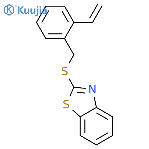 Benzothiazole, 2-[[(ethenylphenyl)methyl]thio]- structure